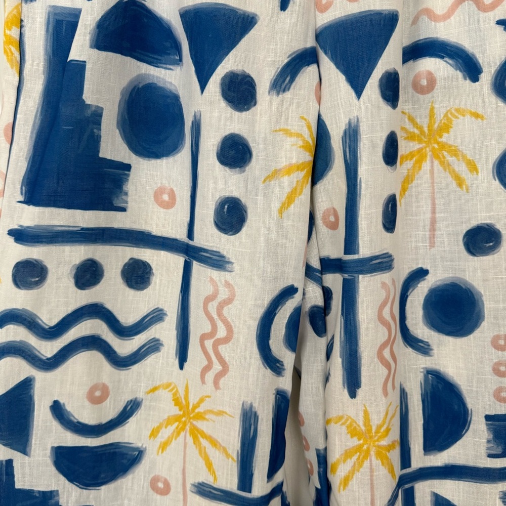 Abstract Patterned Wide-Leg Pants - Picture 2 of 4